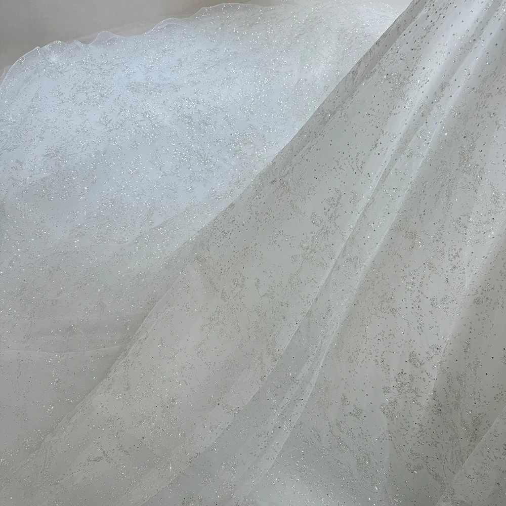 Customized Sweet Beading Lace Wedding Ball Gown Puff Sleeves Wedding Dress Dw0001