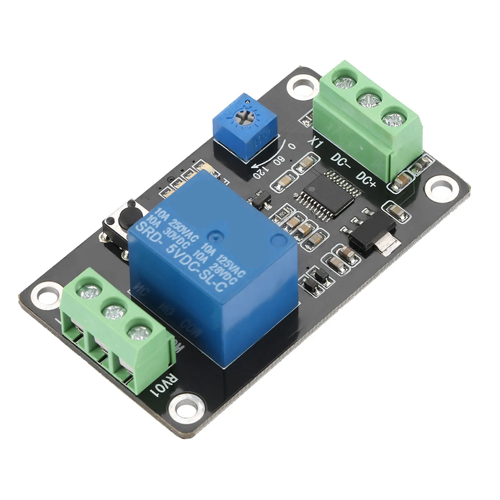 Vertraging Tijdrelais zelfsluitende Vertraging Aan Uit Tijdvertraging Relais Schakelaar Super 555 Timer DC 5 V/12 V/24 V
