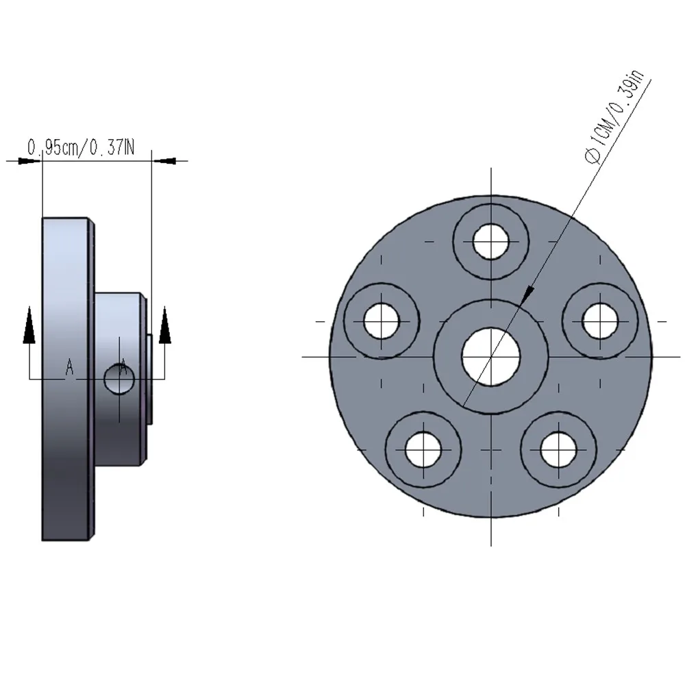 Aluminum Rear Wheel Adapter Hex for Tamiya Blackfoot LunchBox CW01 Sand Scorcher Monster Beetle Mud Blaster Upgrades