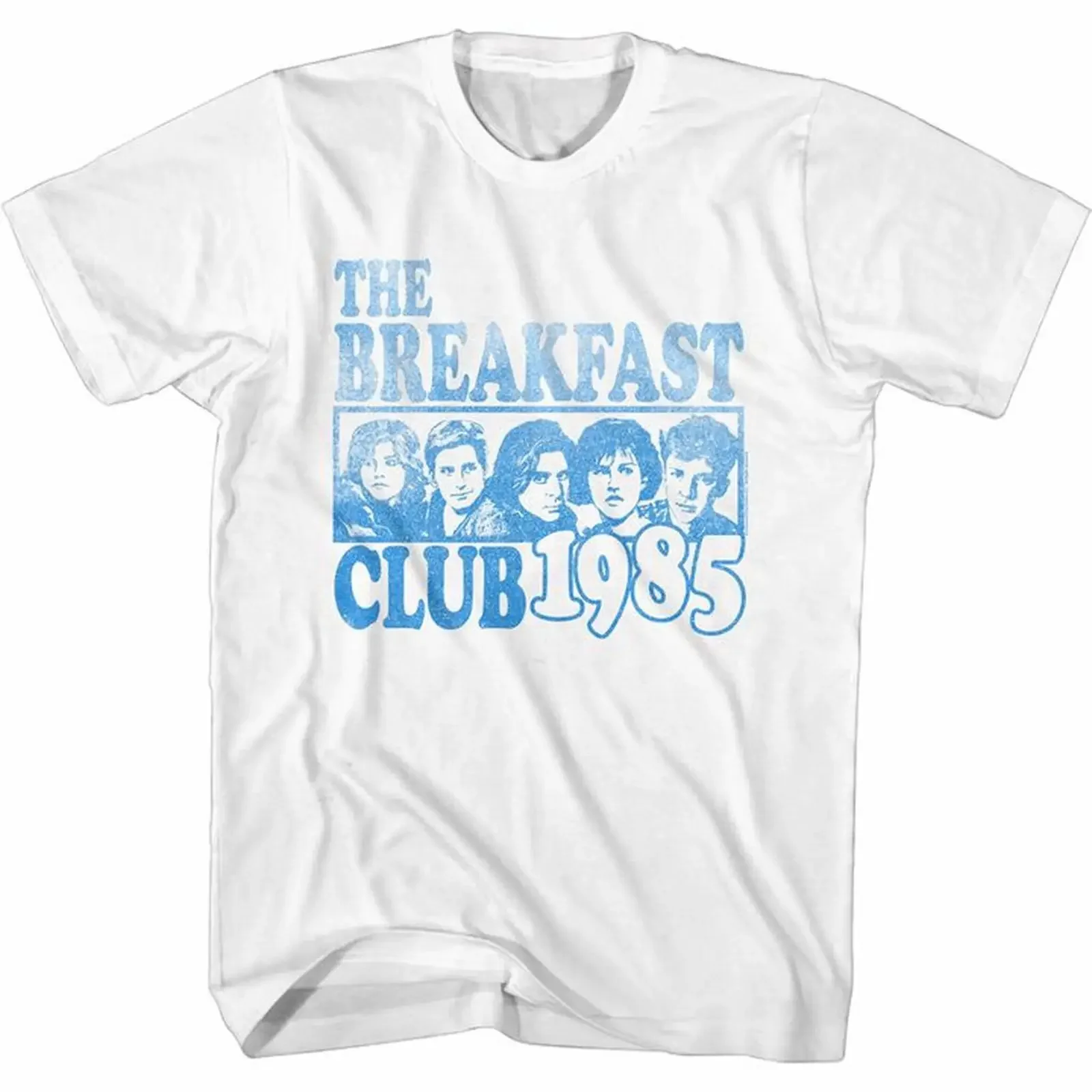 Breakfast Club Blue Ink Box White Adult T Shirt vintage Washed Soft homme designer clothes Comfortable Top For Everyday Wear