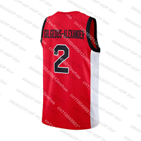 Shai Gilgeous-Alexander CND Unisex 2024 Swingman Player Jersey-Red #2 Classic Vintage Basketball Player Unisex Tops Kids_Adults