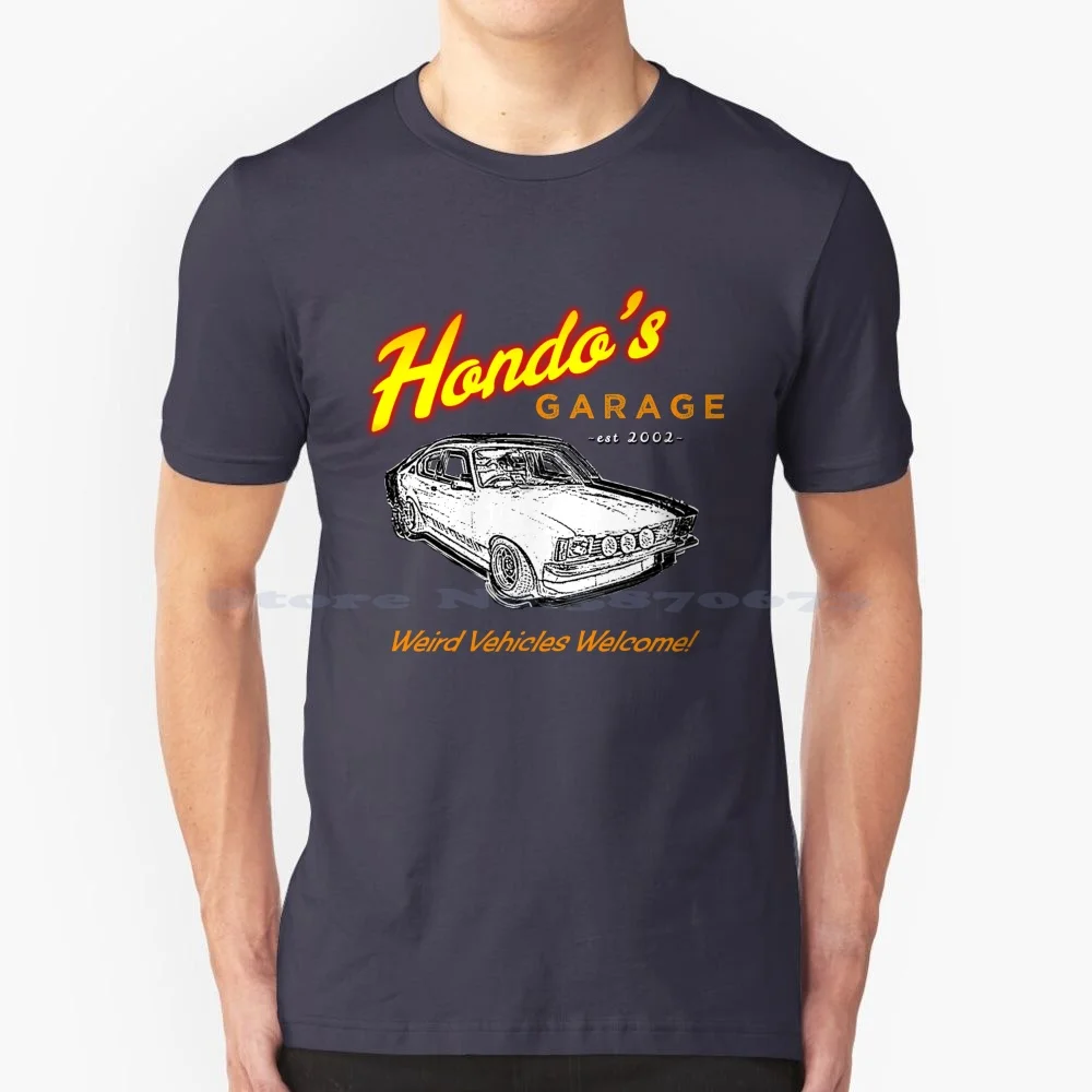 Hondo's Garage-Kadett C T Shirt 100% Cotton Tee Garage Old School Opel Weird Automotive Kadett