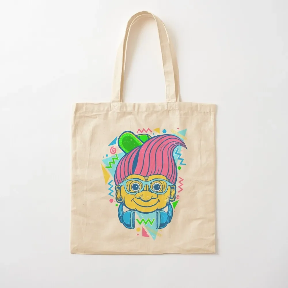 

90s Hip Troll Tote Bag shopper bag woman reusable grocery bags Shopping bags bag for beach