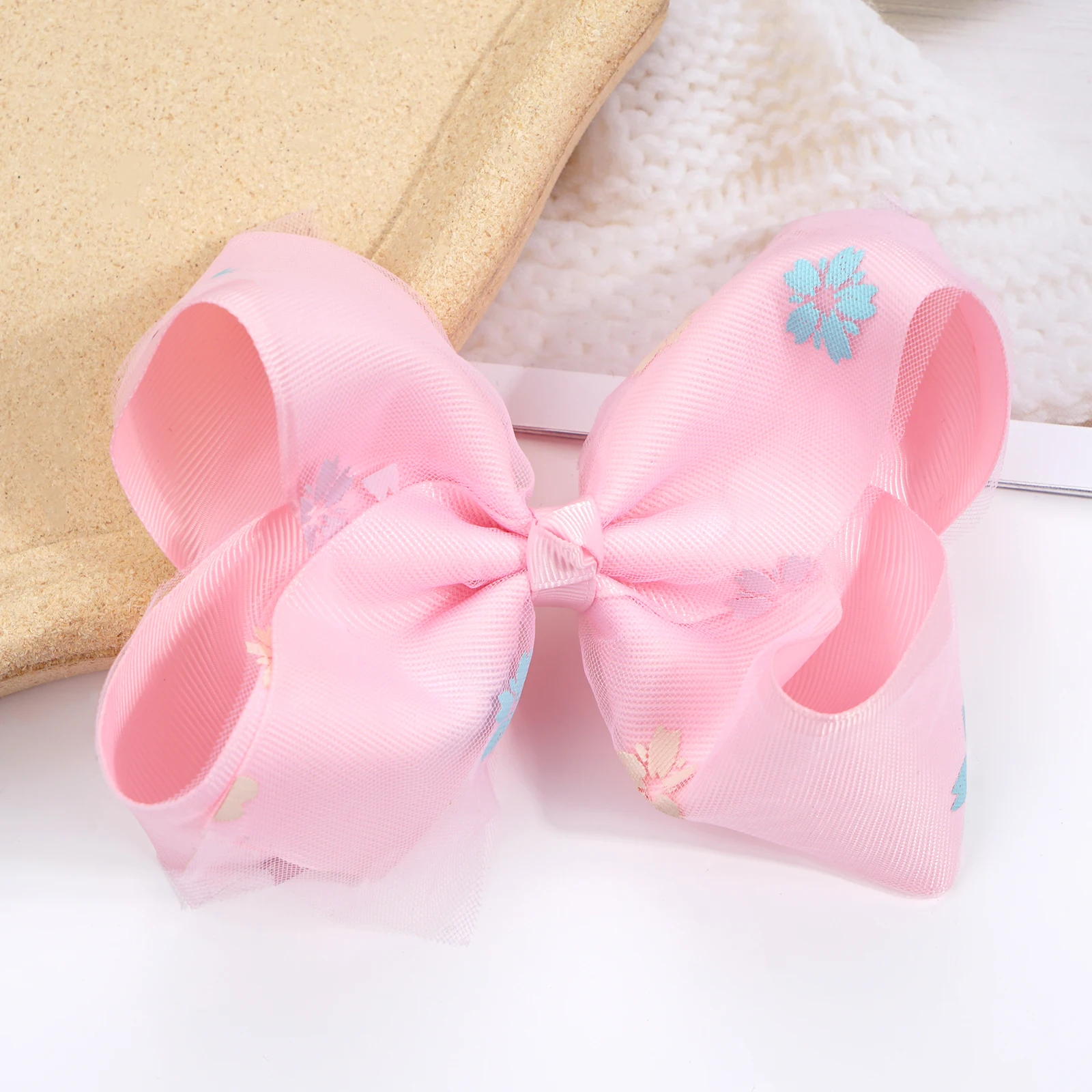 6 Inch Double Bows for Girls Big Grosgrain Girls 6\