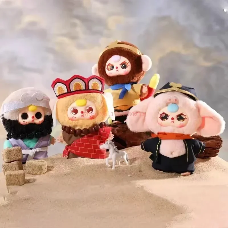 طفل ثلاثة الخراب في السماء الفينيل صندوق أعمى العصرية تمثال لطيف قلادة أنيمي الشكل الطرفية الاطفال عيد ميلاد فتاة دمى هدايا