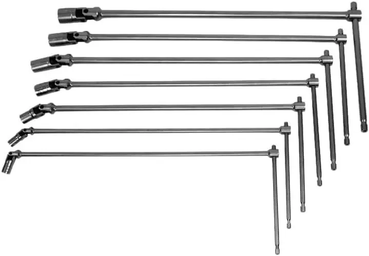 

Beta 952/D7 Set of 7 Sliding T-Handle Wrenches, 6-Point Swivel Socket, Metric 7mm-17 mm