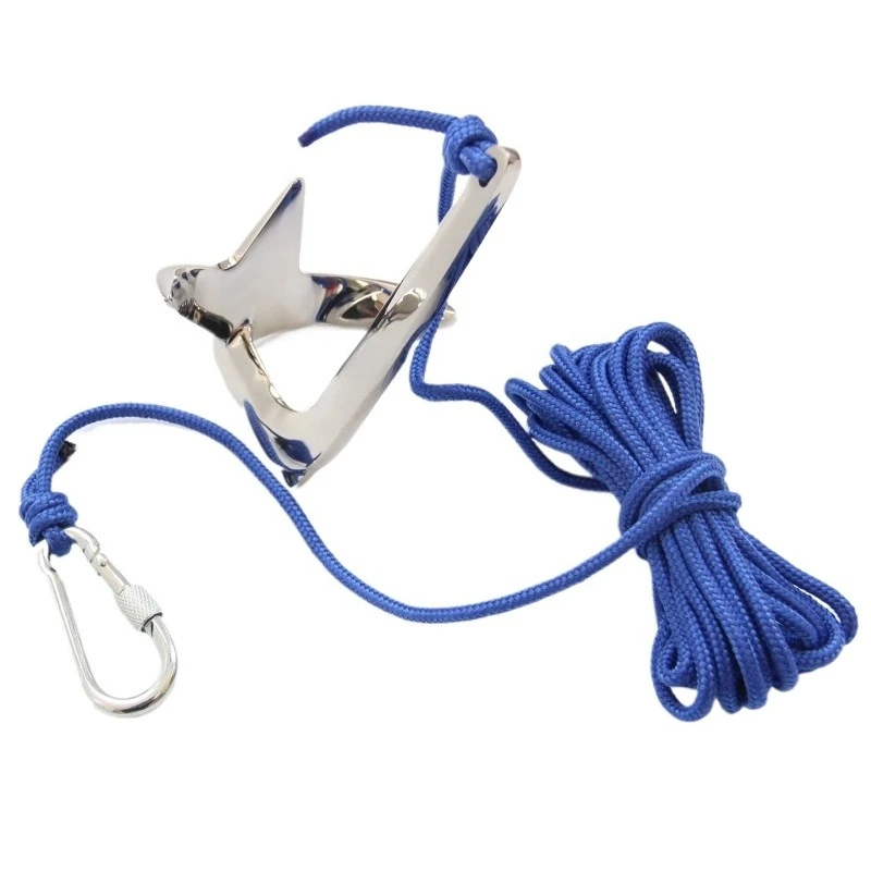 For Stainless Steel 316 Boat Anchor Kayak Anchor Inflatable Floating Sampan Inflatable Boat Anchor