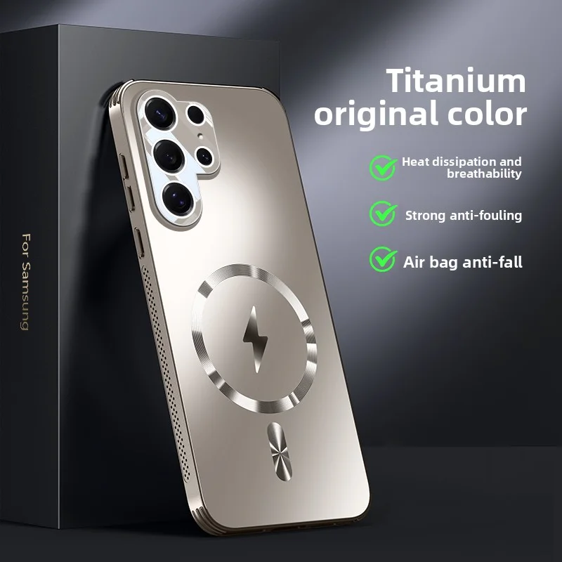 Für Samsung Galaxy S26 Ultra Hülle Hart Matt Magnetisch Kabelloses Laden Linsenschutz Rückseitenabdeckung Für Samsung S26 S25Plus Schutzhülle
