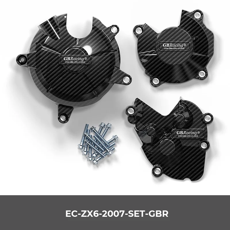 ملحقات الدراجات النارية لـ KAWASAKI Ninja ZX-6R (2007-2025) حزمة حماية محرك الدراجة النارية: غطاء المحرك وغطاء النبض #6