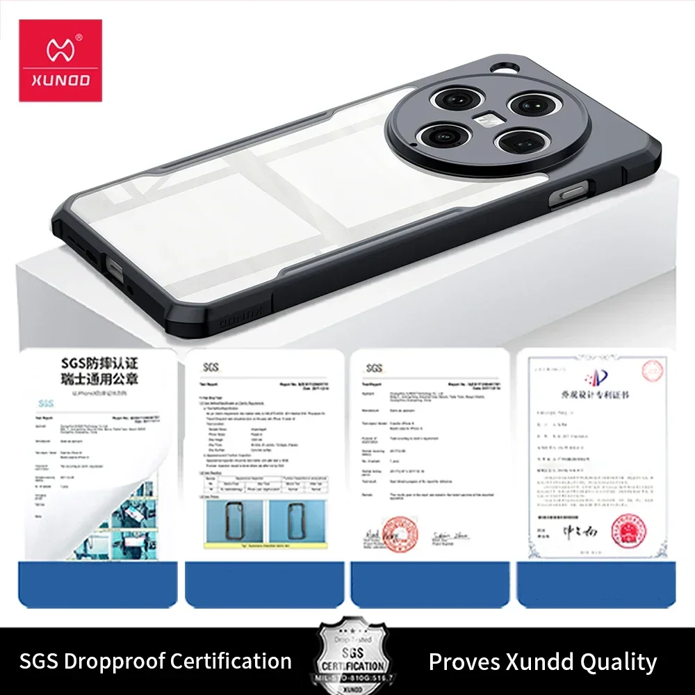 OPPO Find X8、X8 Pro ケース Xundd エアバッグ耐衝撃レーザーパターン PC TPU フレームバックアンチノックカバー Find X 8