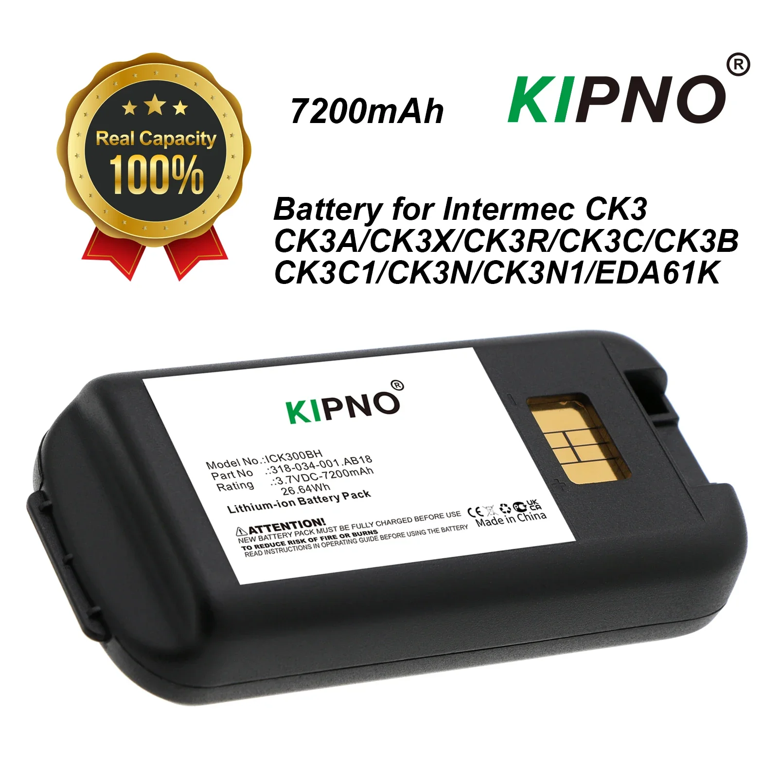 

Barcode Scanner Battery 7200mAh AB18,AB17,318-033-001 318-033-021 for Intermec CK3,CK3A,CK3X,CK3R,CK3C,CK3C1,CK3N,CK3N1,EDA61K