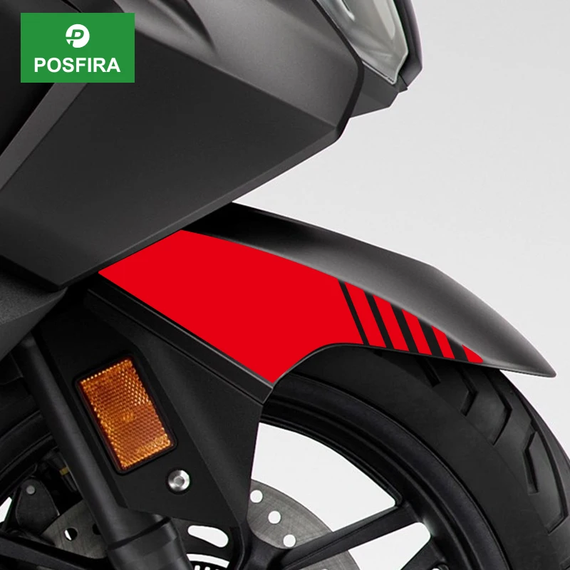 

Наклейки на переднее крыло мотоцикла POSFIRA, виниловые наклейки для Honda Forza 350 Forza350 2021 2022 2023 2024 2025, аксессуары для брызговиков