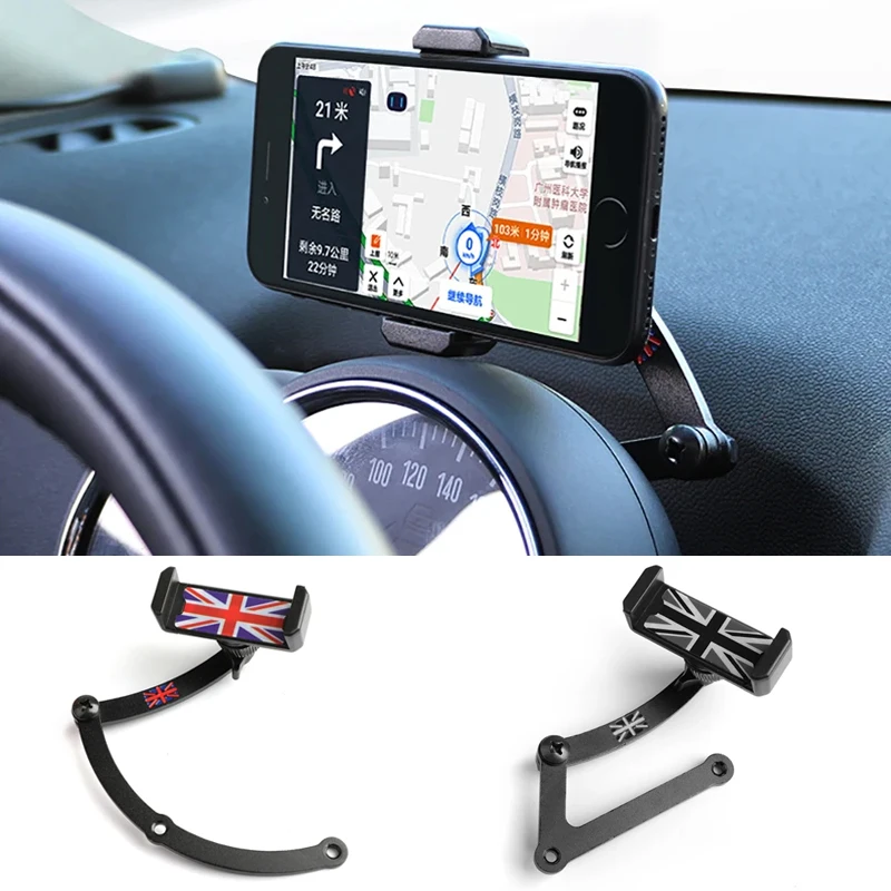 Car Mount Phone Holder For MINI Cooper R50 R52 R53 R55 R56 R57 R60 R61 F54 F55 F56 F57 F60 2008-2020 Mobile GPS Bracket Clip 