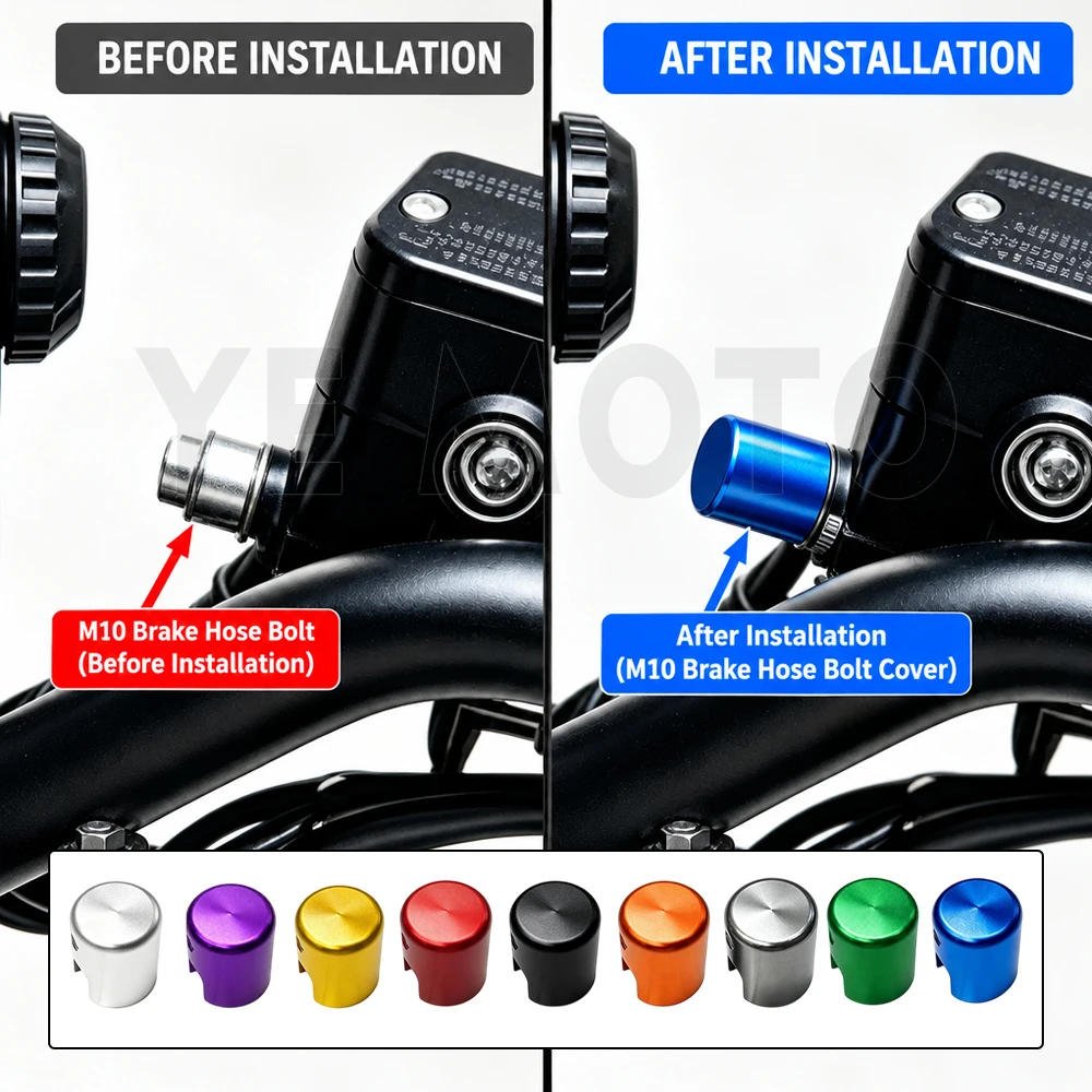 2027 NEW FOR ZONTES ZT 368G 368-G 368 G G368 2024 2025 2026 zt368g Motorcycle Brake Hose Screw Decorative Protector 9 Color