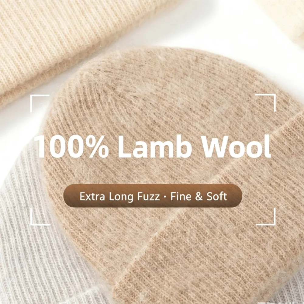 gift-style-atmosphere-100-wool-hat-brushed-high-end-versatile-women-thickened-knitted-cap-warm-head-outdoor-windproof-soft-cozy