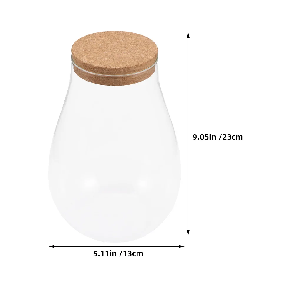 

2pcs Moss Ecological Bottle 20x14cm Glass Terrarium Lightweight Vase Plants Container Decorative Bottle Landscape DIY