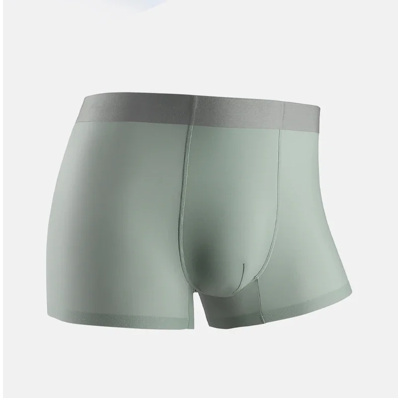 

5PCSMмужское нижнее белье из ледяного шелка, мужские бесшовные летние тонкие брюки с четырьмя углами, удобные и дышащие, брюки с плоскими углами, i