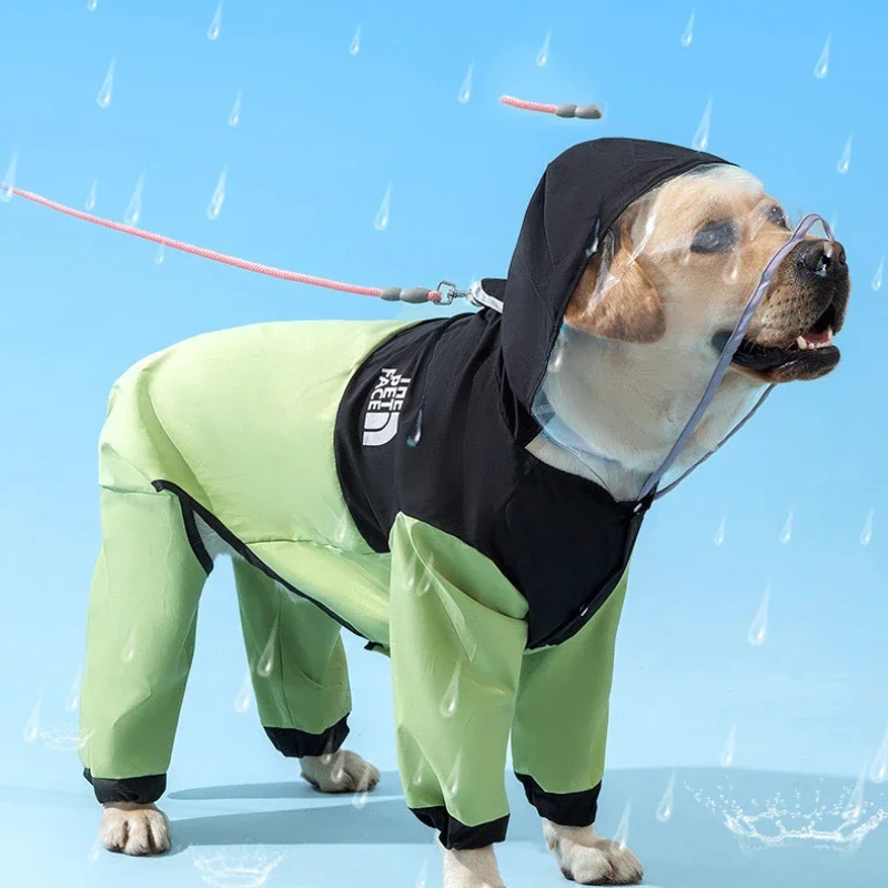 

Dog Raincoat 1PC Cat Windproof Water All-Inclusive Hooded Rain Poncho Outdoor Poncho Large Small and Medium Dogs Pet Supplies