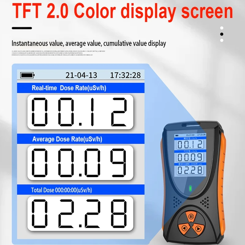 

Nuclear Radiation Detector X-ray Beta Gamma Personal Dose Rate Monitor Alarm Device LCD Radioactive Tester Marble Tool Dosimeter