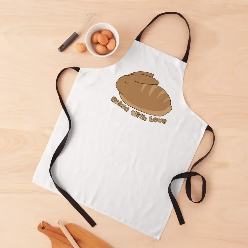 

Baked with Love Apron Kitchen Novel Kitchen Accessories Kitchen And Household Goods professional hairdressing Apron