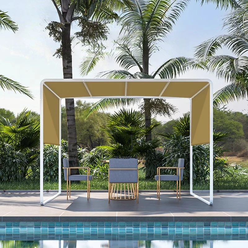 

Outdoor awning Terrace Outdoor courtyard Retractable canopy Aluminum alloy awning Parasol Garden pavilion tent