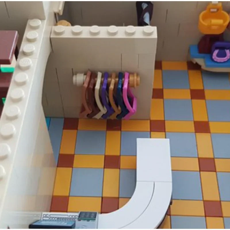 2911PCS MOC Creative Street View Fashion Salon Modular Model Architecture Building Block Education Assembly Model Kids Toy Gift