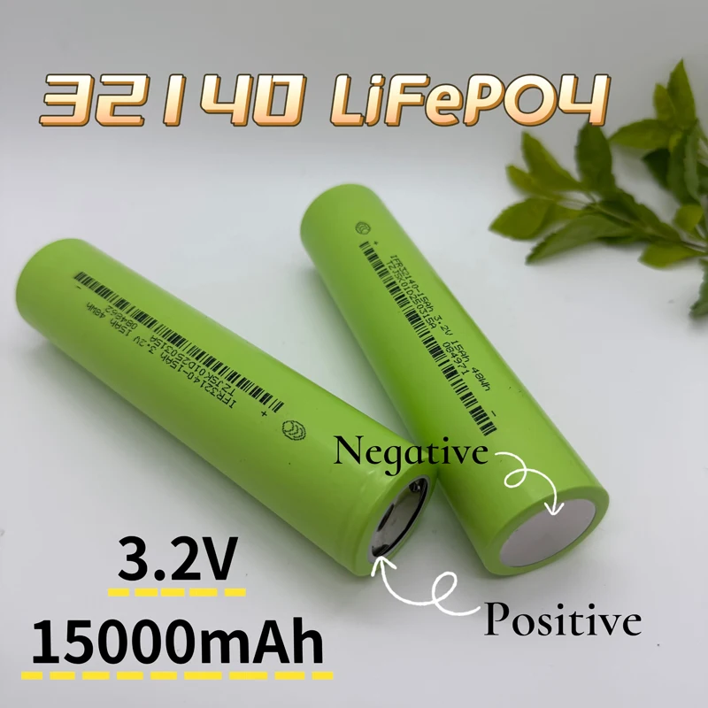 

3,2 В 32140 LiFePO4 аккумуляторная батарея 15 Ач 15000 мАч 48 Втч большой емкости класса A долговечная батарея для глубокого цикла скутера