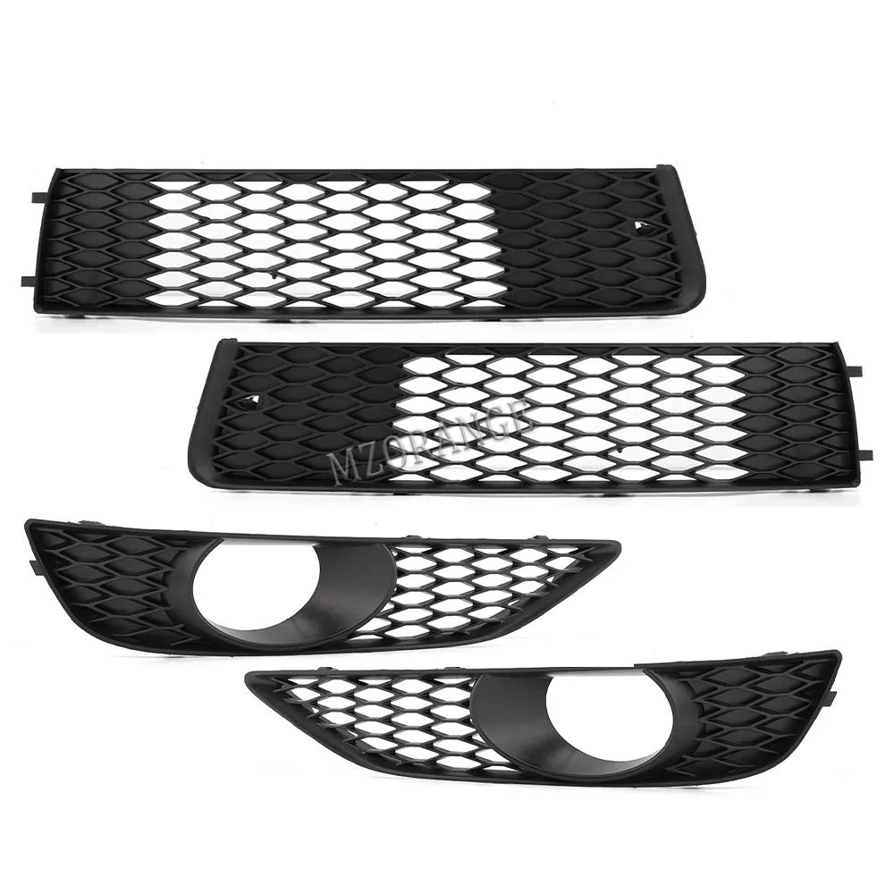 Lot De 2 Grilles Phares Antibrouillard Avant Noir Brillant Pour Audi TT 8J (2006-2014) – 8J0807682