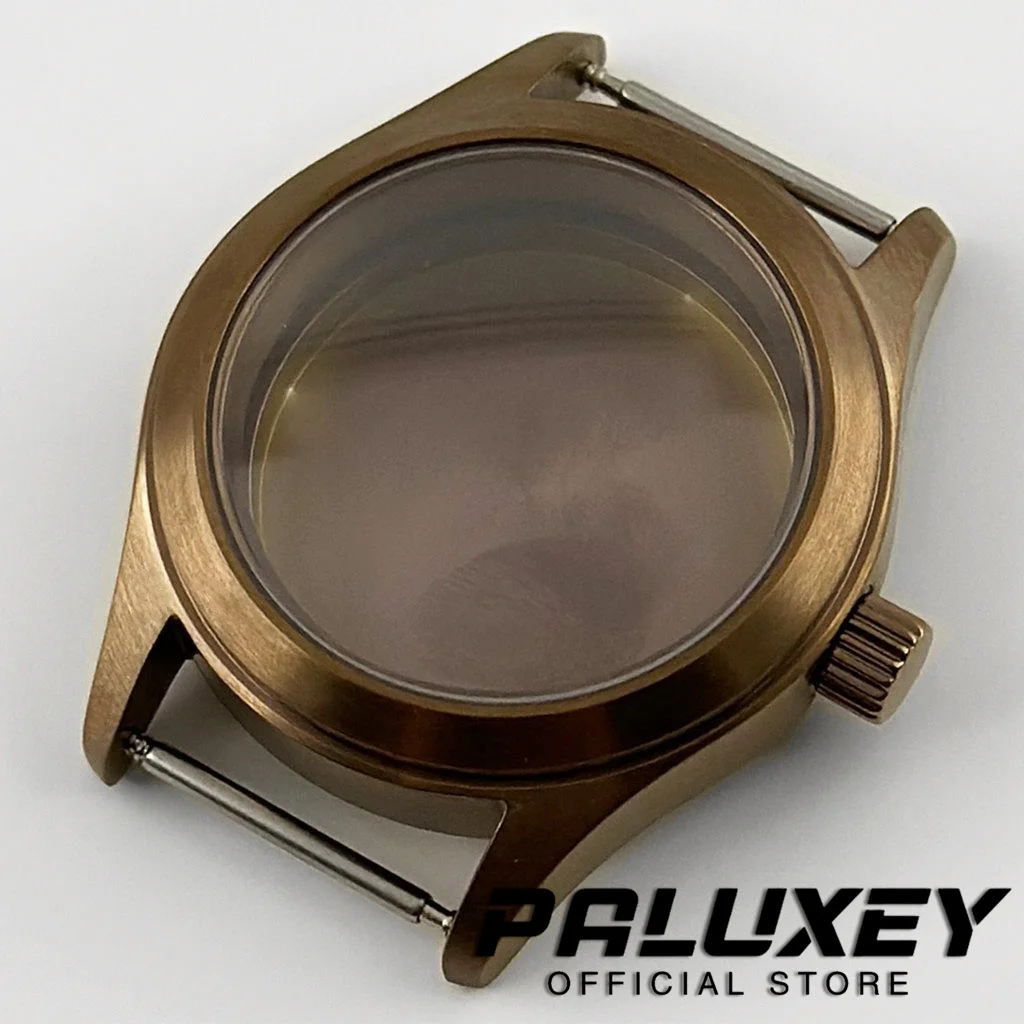 NH35 Brass 36MM/39MM Diver Pilot Dome Sapphire Crystal Watch Case Suitable for NH34 NH35 NH36 NH38 NH70 ETA2824 Case 28.5mm Dial
