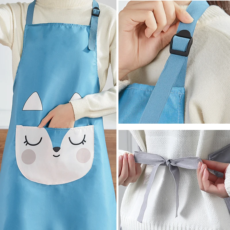 Fashionable and Waterproof Kitchen Apron for Men and Women, Perfect for Cooking and Cleaning