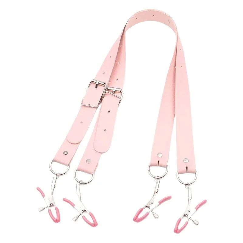 الحلمة والشفرين المشابك للأزواج، SM سبليت هول المشابك، قابل للتعديل BDSM مقاطع الثدي، الكبار الوثن ندف لعبة الجنس الكبار