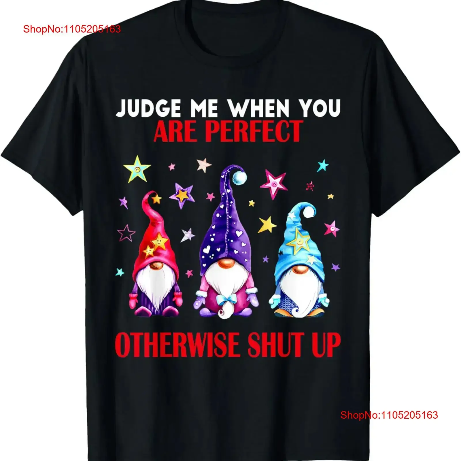 Durable Print Funny Gnome T Shirt for Men C Judge Me When You Ar vintage Washed designer clothes graphic Stretched Versatile