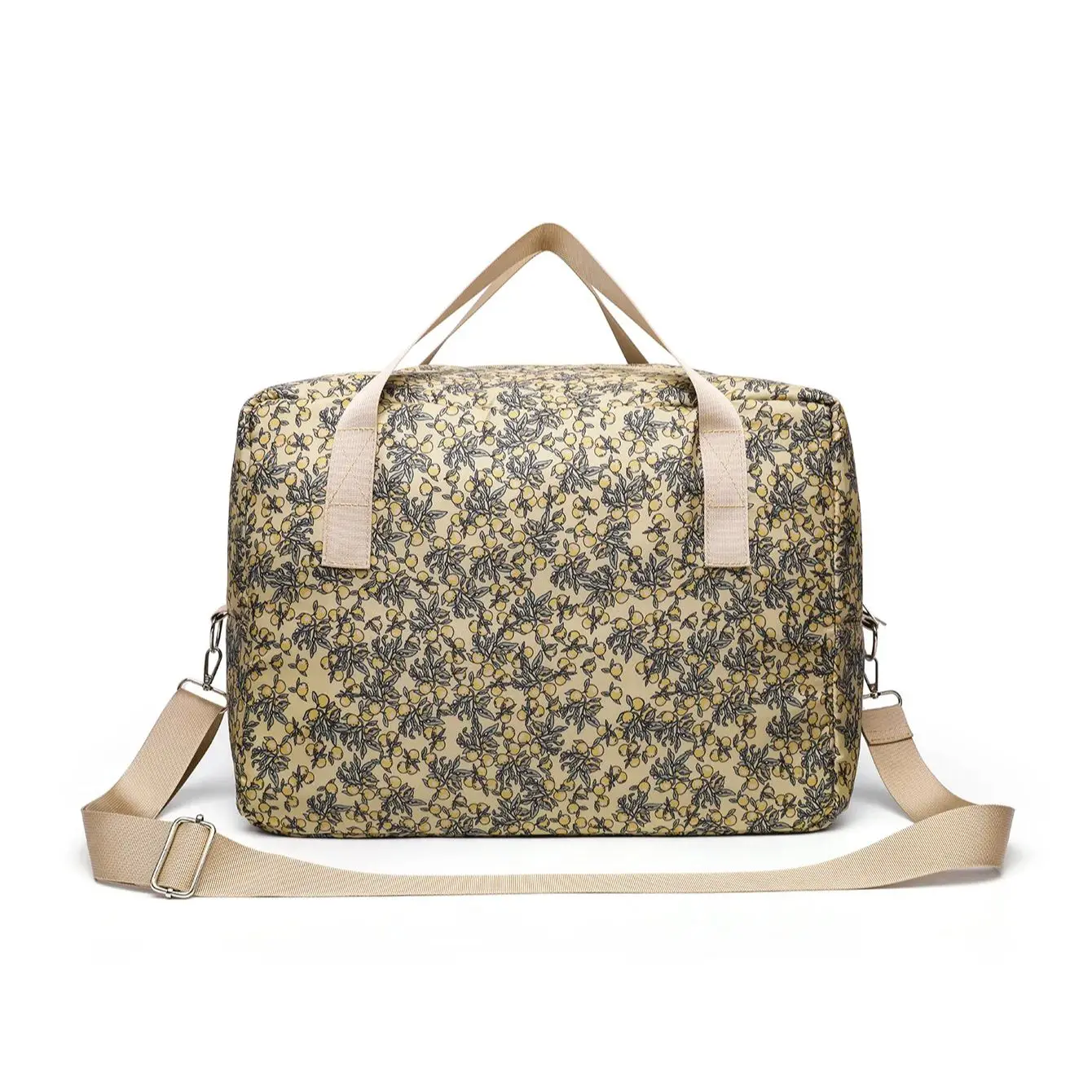 Bolsa de fraldas estilo coreano para cuidados com o bebê recém-nascido, bolsa de ombro bordada, carrinho acolchoado, organizador de armazenamento de fraldas, bolsas grandes