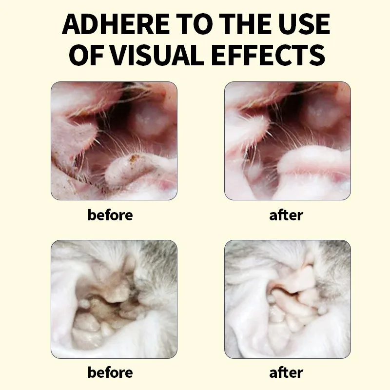 Pet ear wash Cats and dogs ear water cleaning ear mite ear drops ear drops Department care pet cleaning products