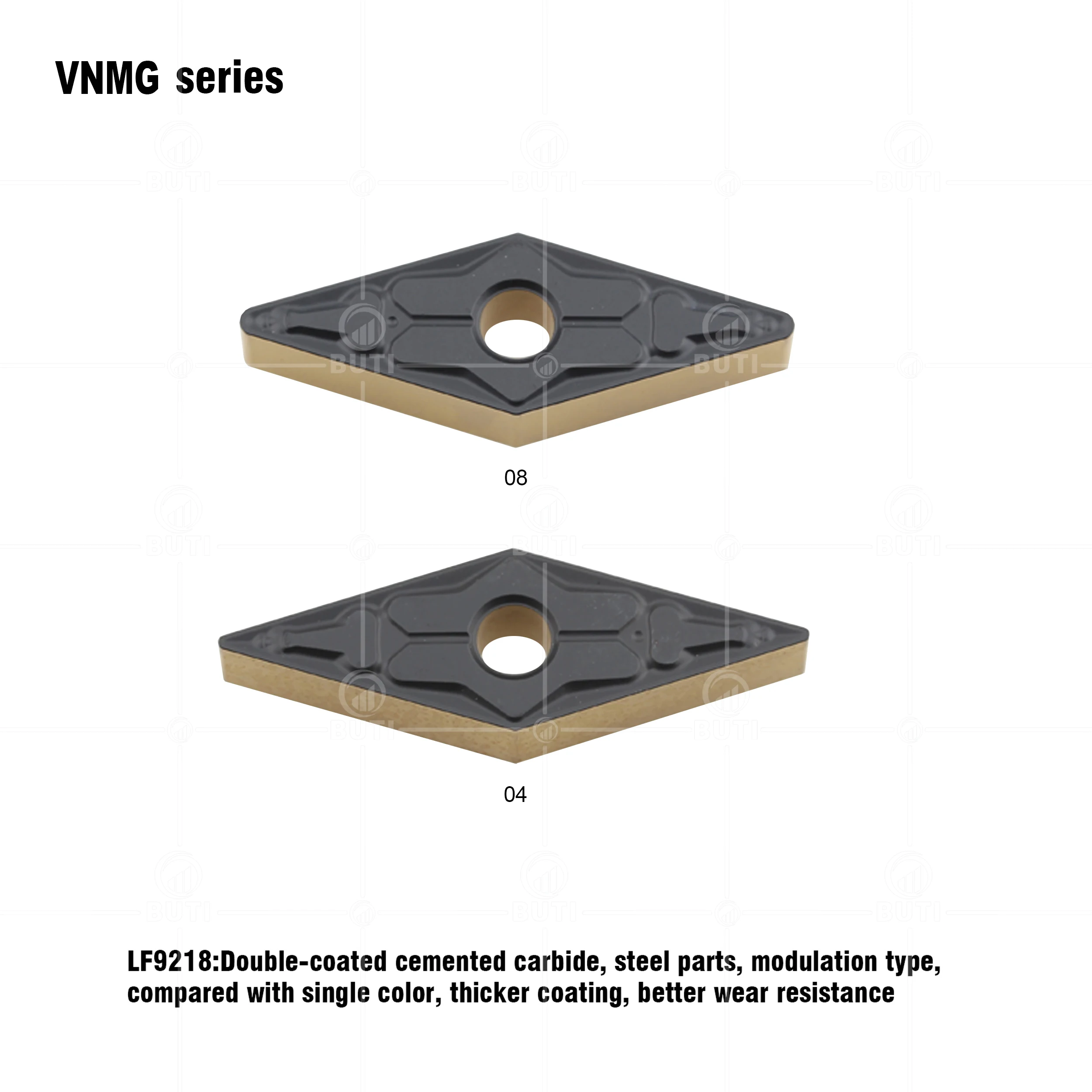 Imagem -05 - Deskar-cortador de Torno para Peças de Aço Corte Carbide Insert 100 Original Vnmg160404 Vnmg160408 Vnmg160412 tm Lf9218