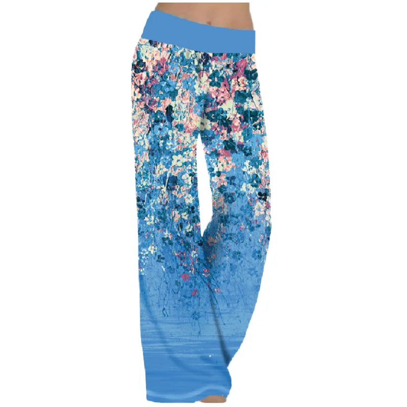 Women\'s Pajama Pants Flower Print Home Long Pant Soft Comfortable Big Sizes Sleepwear