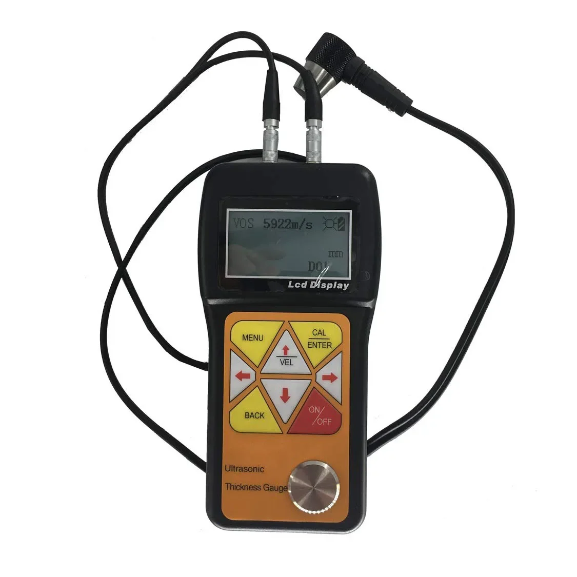 Digital Ultrasonic Thickness Gauge Meter with 0.75 to 600mm for Metals Plastic Ceramics