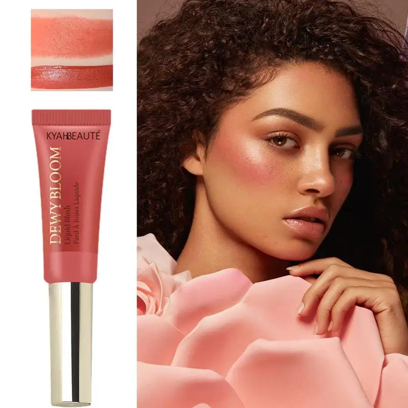 Liquid Blush Stick Liquid Face Blush Cheek Rouge Natural Smooth Cheek Rouge Rouge Pigmented Blusher Cheek Contour Blush