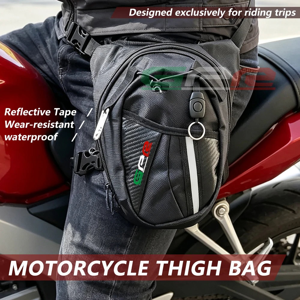 for Derbi GPR 49/59/75/125 Racing 2T/4T/4V Motorcycle Leg Bag, Crossbody Sling Shoulder Pack