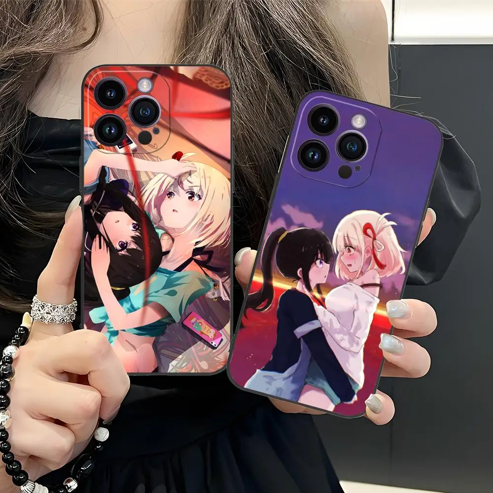 

Lycoris Recoil Anime Mobile Phone Case for iPhone 17 16 15 14 13 12 11 X XR XS 8 7 Pro Max Plus Mini Colour Protective Luxury