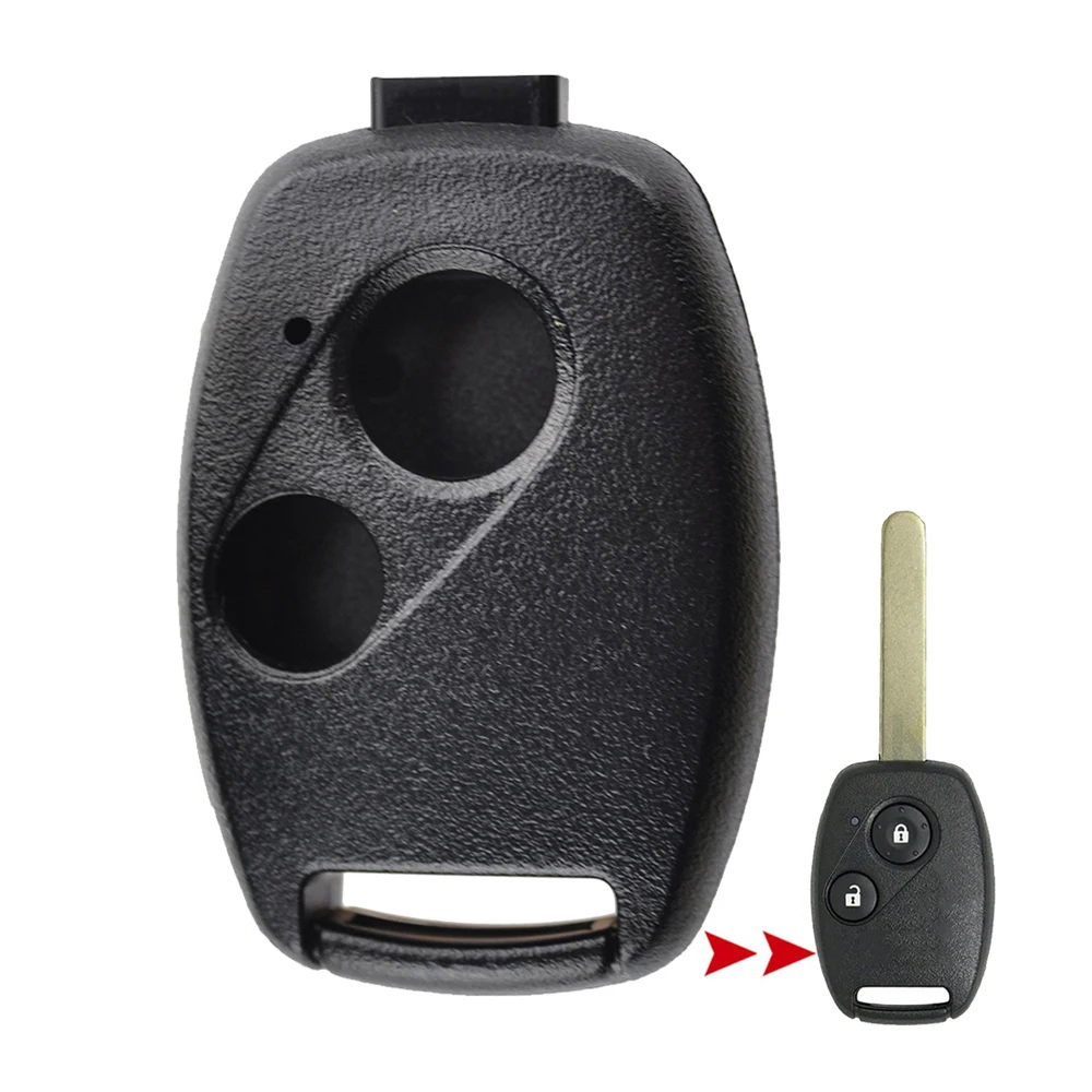 Car Remote Key Shell Replacement Fob Case For Honda Civic Accord Pilot Fit Crv Jazz Frv s2000 Stream Odyssey 2 Button No Blade