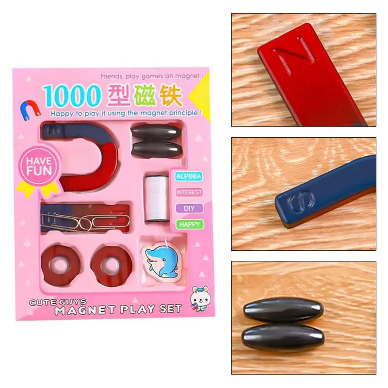 U-shaped Magnet Set For Kids Science Magnets Experiment Physics Kit For Student Stem Experiment Tool Including Horseshoe Magnets