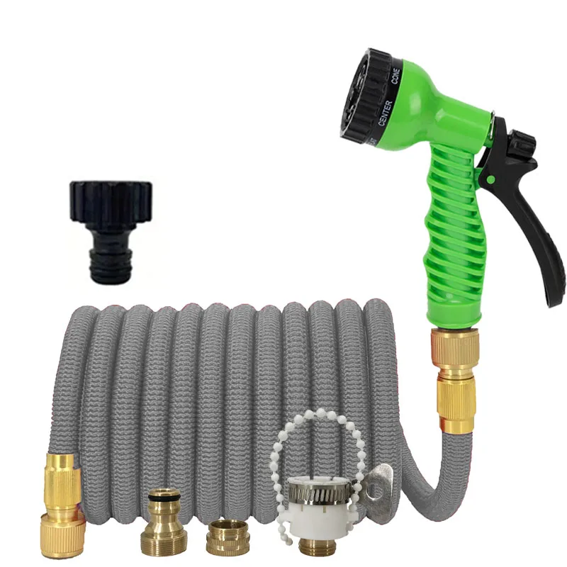 

NEW 2026 Garden Water Hose Expandable Rubber Magic Hose 7-Function Water Gun Set For Garden Farm Irrigation And Cleaning Tools