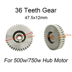 3PCS 36T 47.5X12mm Planetary Gear with 608z bearing For Electric Bike Bafang Motor G020 G060 G062 500W/750W Metal and Nylon Gear