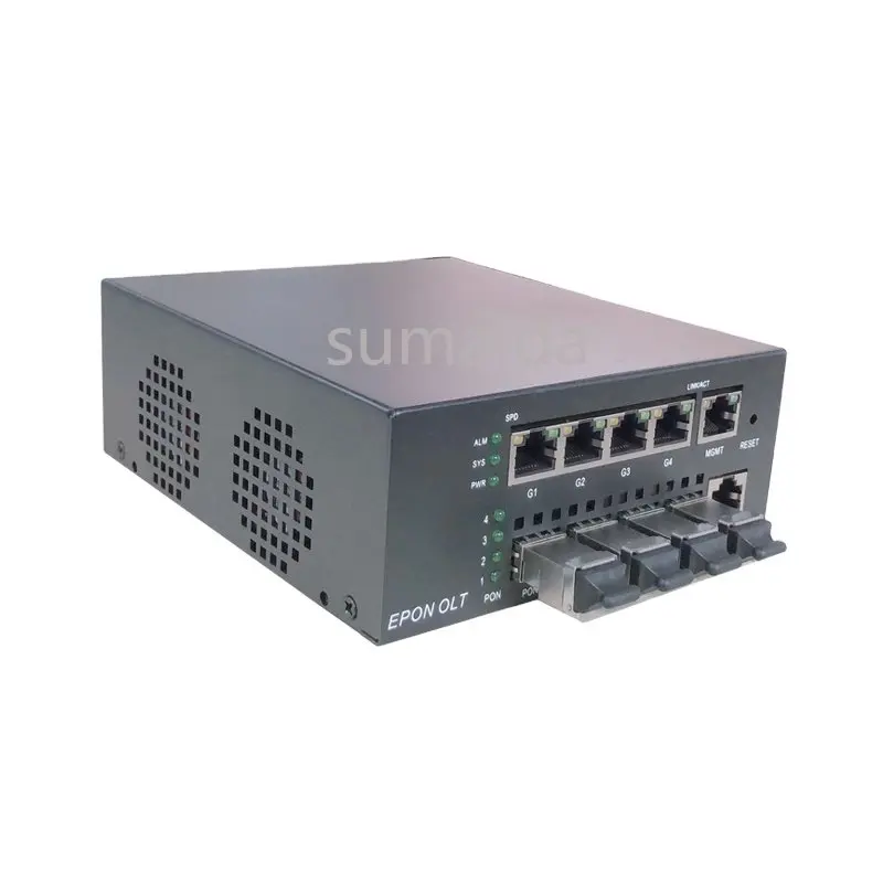 

For OLT Hioso Mini 4port FTTH OLT Mini EPON 4pon OLT Work with EPON XPON ONU without Px20 Pon SFP Moules Px20