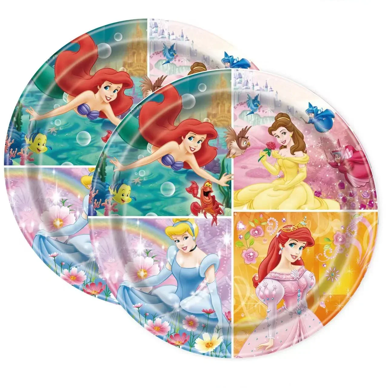 MINISO Princess Happy Girl juego de decoración de fiesta temática de cumpleaños para niños, suministros para fiestas, taza, plato, Pancarta, sombrero, bolsa de botín, mantel, Dec