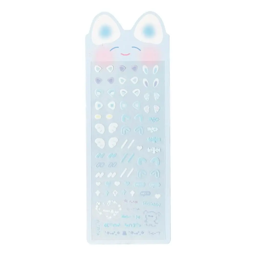 

Cartoon Cute Rabbit Ear Blusher Sticker Kawaii Album DIY Decor Stickers PET Photo Card Kids Toy Sticker Decoration