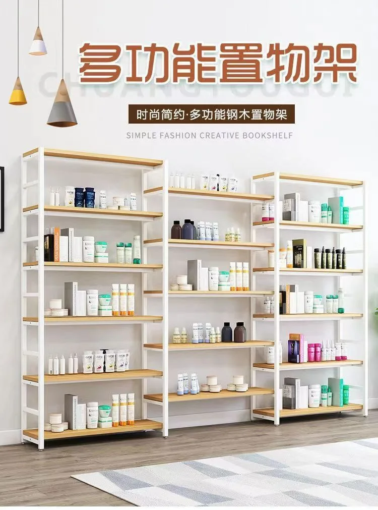 Product Shelf Display Rack Supermarket Container Shelf Display Rack Multi-layer Shoe Store Sample Cosmetics Bag Display Cabinet