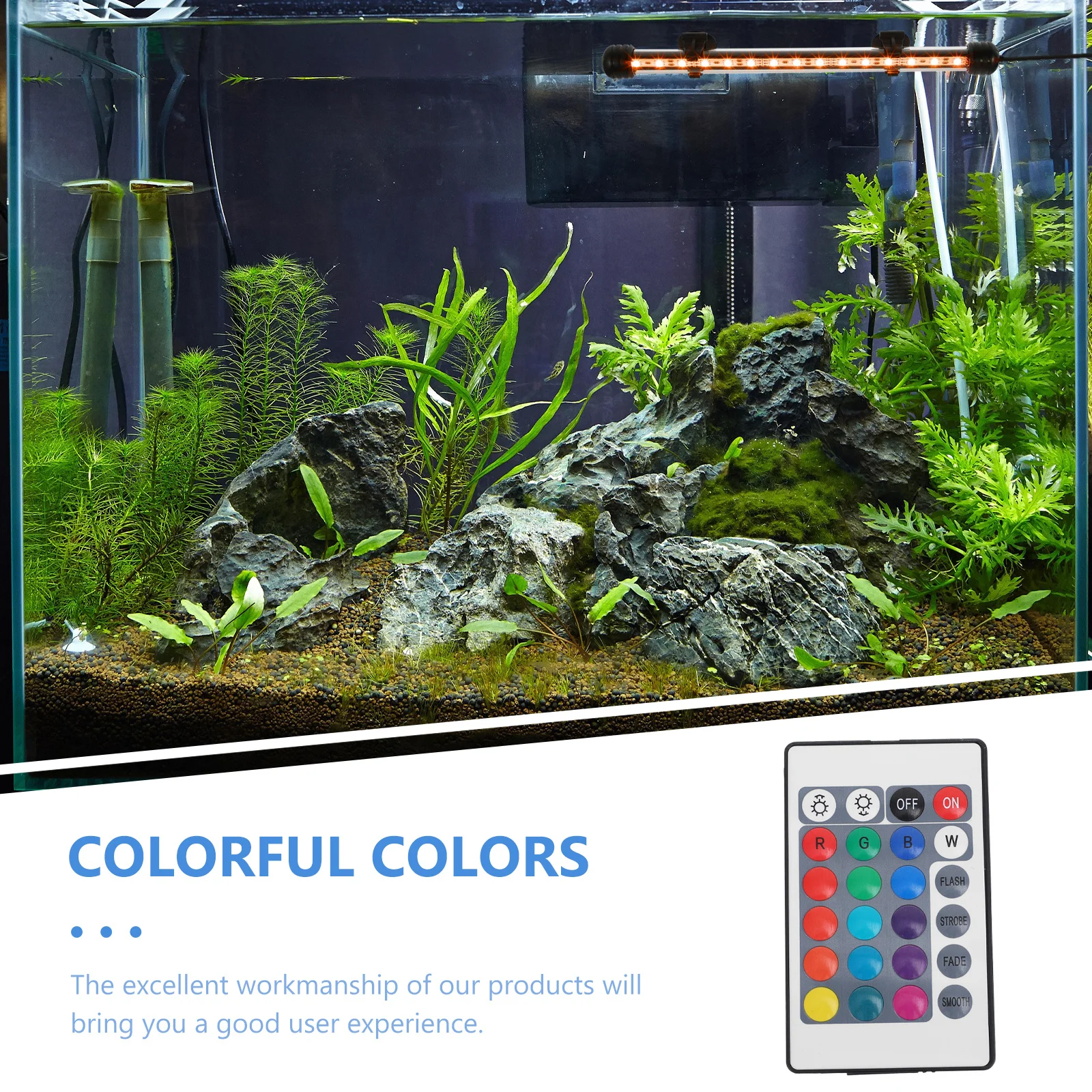 

Premium Acrylic Aquarium LED Light Durable Submersible Fish Tank Lamp Eu Plug Aquarium LED Light Lighting Device