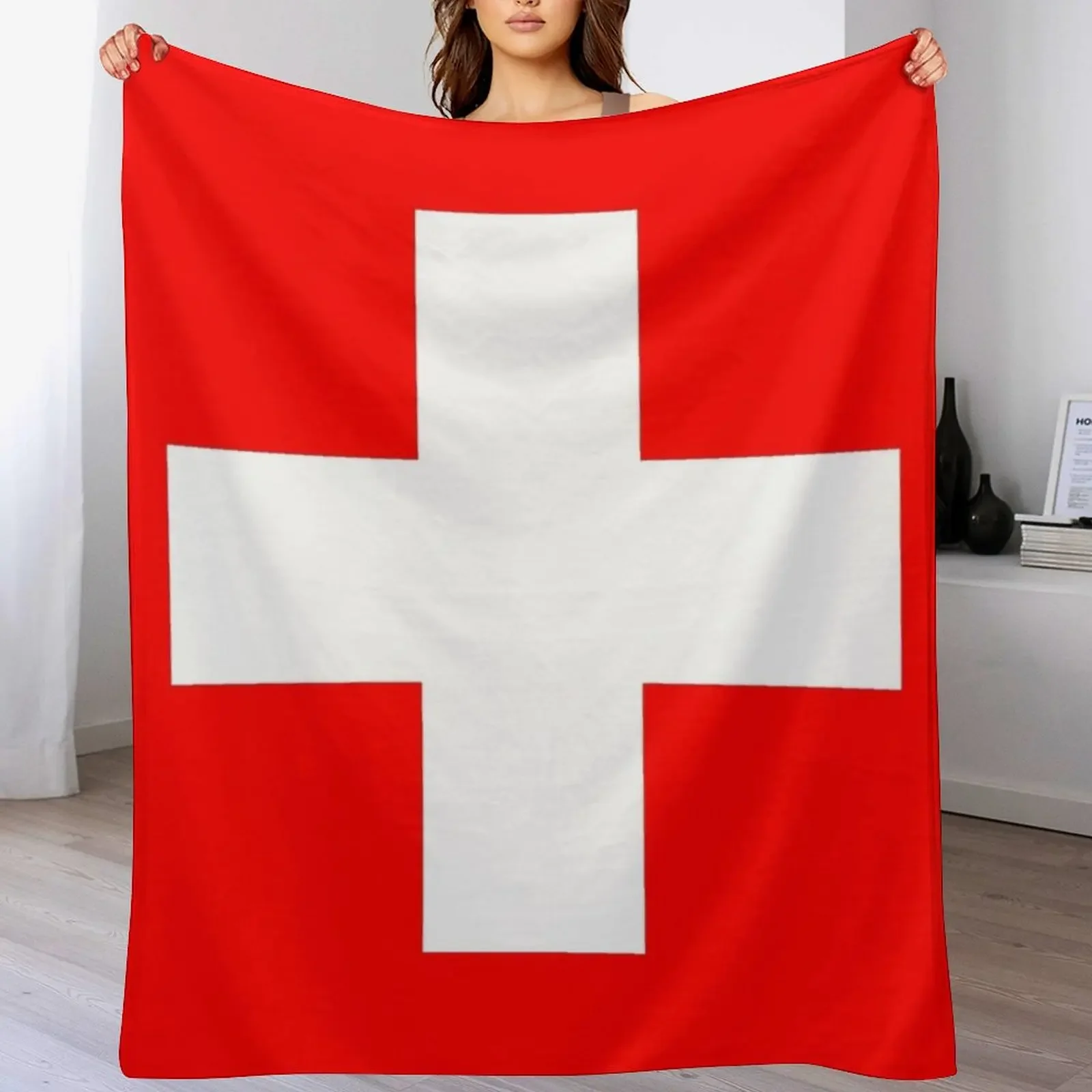 

Switzerland Flag Throw Blanket Softest sofa bed Decorative Sofas Soft Beds Blankets